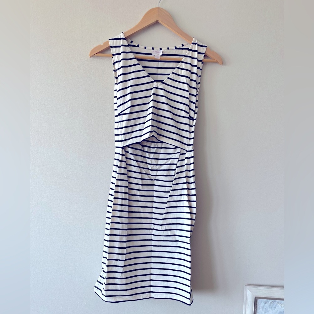 BOOB Design striped maternity dress